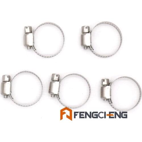 Hose Clamp, Stainless Steel, 5 pcs/lot, Fit 16mm O.D ~ 25mm O.D tubing, Brewer Hardware