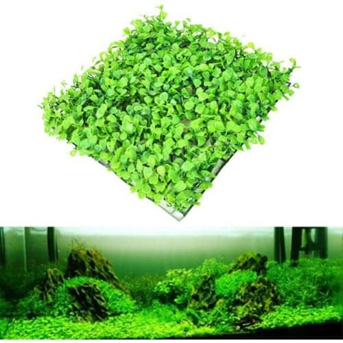 Simulation Pine Needle Grass Landscape Lawn Fish Tank Indoor Outdoor Decoration Simulation Green Square Supplies Accessories