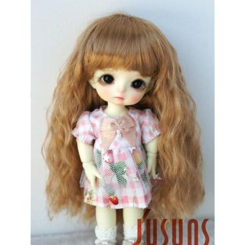 JD402 1/12 1/8 1/6 Lovely Curly BJD Synthetic Mohair Doll Wigs in size 4-5inch 5-6inch 6-7inch Fashion doll accessories