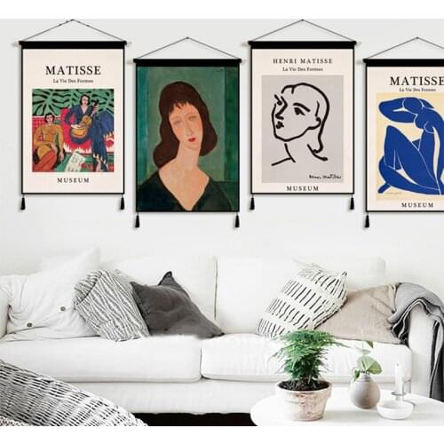 Creative Oil Painting Dormitory Renovation Ins Hanging Cloth Living Room Background Wall Tapestry Bedroom Electric