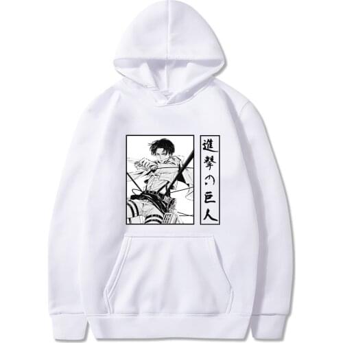 Cool Mens Hoodie Anime Attack On Titan Hooded Vintage Chic Outerwear Causal Sweatshirt Pullover Harajuku Streetwear
