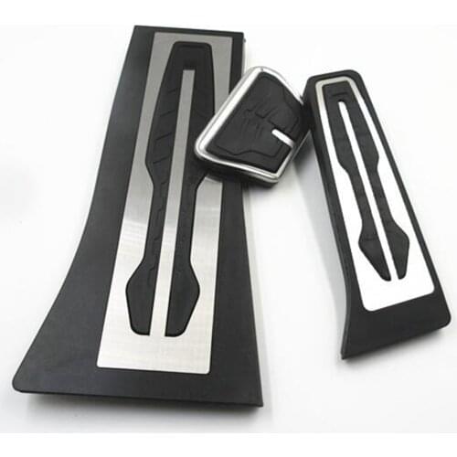 Gas Fuel Brake Footrest Pedal Plate Pad AT For BMW X5 X6 F15 F16 E70 E71 E72 Pedals Pad Car Accessories