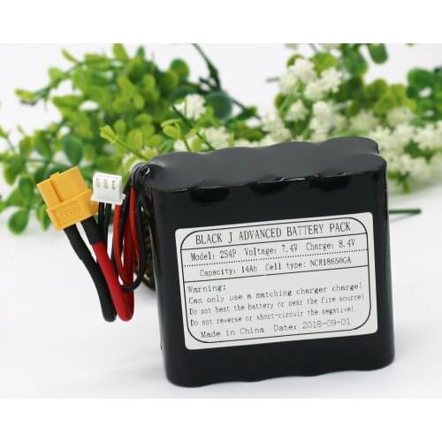 KLUOSI UAV Rechargeable Li-Ion Battery 7.4V / 8.4V 14Ah 2S4P Use Single Cell NCR18650GA Combination Suitable for Different Drone