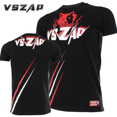 MMA Muay Thai short sleeve VSZAP authentic mma taekwondo fitness breathable exercise fighting T-shirt