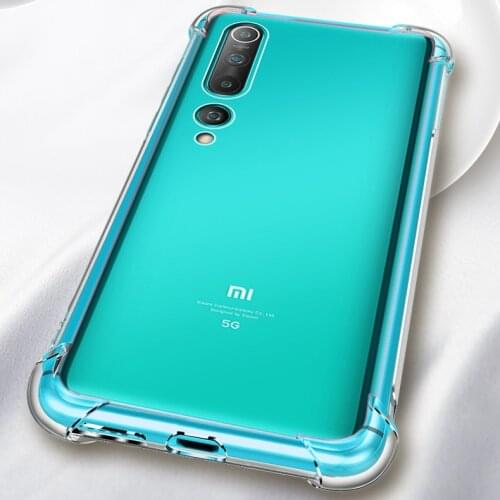 Soft Transparent TPU case For Xiaomi Mi 10 Pro airbag shockproof slim Protective back cover for Xiaomi mi 10 10pro mi10 shell