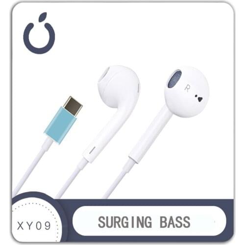 Earpiece Wired Headset With Mic Stereo Handsfree Headphones Call Type-C Digital Earphones Earbuds For Teachers Students Work Out