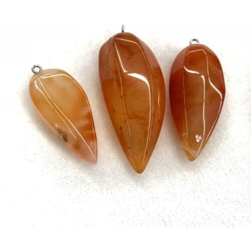 Wholesale 10pcs Faceted Red Carnelian Agat e Pendant,Chilli Shape Pendant For Gem Stone Jewelry Necklace,Approx 45mm