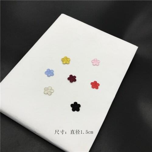 Wholesale 40pcs 1.5CM Embroidered Sewing On Patch Iron-On Patch Stickers For Clothes Sewing Fabric Applique Supplies YH79