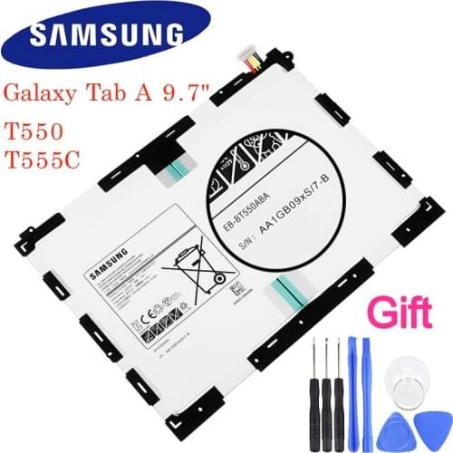 Original Replacement Tablet Battery EB-BT550ABA For Samsung GALAXY Tab A 9.7 T550 T555C P555C P550 Rechargeable Battery 6000mAh