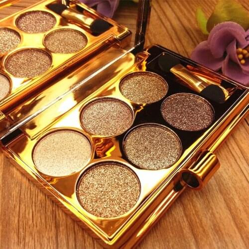 6Colors Flash Diamond Eyeshadow Makeup Pallete Water-Resistant Long-lasting Glitter Cosmetics Eye Makeup Tools 6606 Eyeshadow