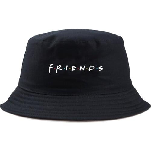 Panama Bucket Hat Men Women Summer Bucket Cap friends tv Print Yellow Hat bob Hat Hip Hop Fishing Fisherman Hat girl boy