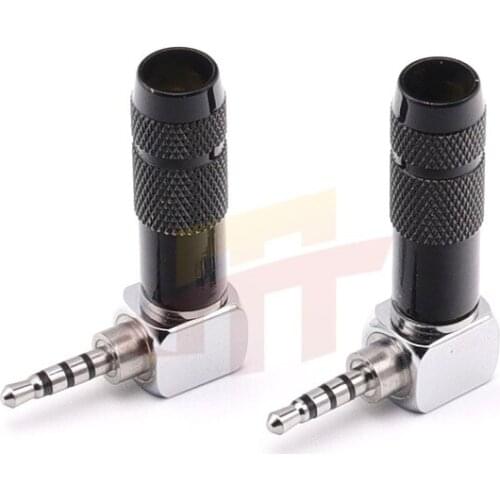 Black shell 2.5 gold plated 4 section 6mm diameter bending insert 2.5mm four stage balance elbow