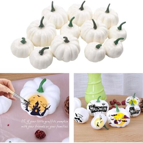 Halloween Mini Foam Props Photography Party Supply Artificial Pumpkin Faux Vegetables Halloween Decor DIY Craft