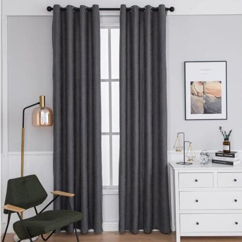 Modern Blackout Curtains For Living Room Window Treatment Blinds Black Drape Window High shading Curtains For The Bedroom Solid