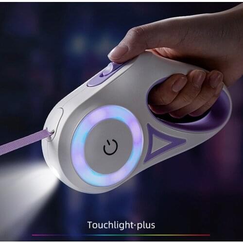 Luminous Dog Leash Automatic Retractable Medium Small Dogs LED Leash Pet Retractable Extending Leads Rope For Puppy and Cats