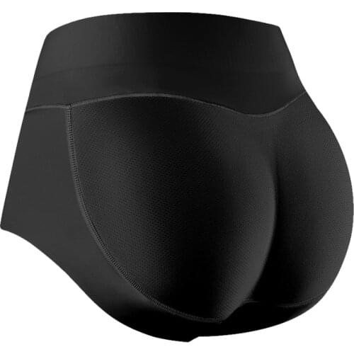 Womens Low-Waist Padded Panties Underwear Seamless Butt Lifter Hip Enhancer Hip Pads Shapewear