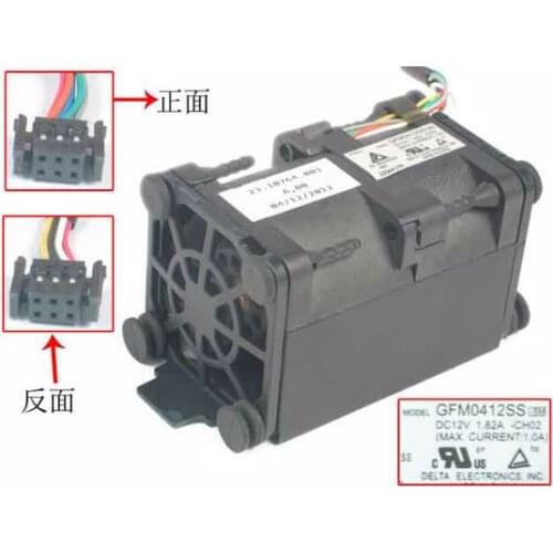 Detla Electronics GFM0412SS CH02 DC 12V 1.82A 62x62x40mm Server Cooling Fan