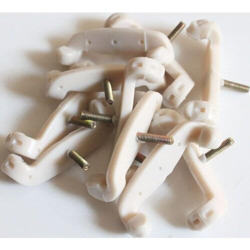 Wihte 10pcs/Pack Full Size Violin Fiddle Shoulder Rest Pad Feet for Violinists Beginners