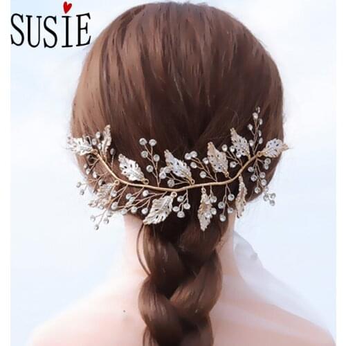 LOVE SUSIE Hairbrands Beads Bridal Tiara Crystal Flash Rhinestone Hairwear Wedding Jewelery Hair Accessories Elegant Headbrands