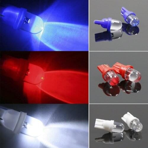 10pcs T10 LED Car Auto Wedge Light Side Dashboard Number Plate Lamp Bulb 12V RGB 88 CSL2017