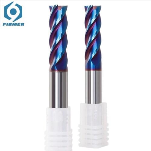 3PCS Mill Cutting HRC65 4 Flute Alloy Carbide Milling Tungsten Steel Milling Cutter End Mill Metal Cutter 4mm 6mm 8mm 10mm 12mm