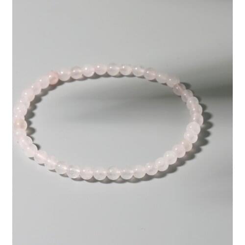 4MM Mini Rose Bracele Energy Bracelets Tiny Bracelet Natural Stone Statement Bracelet Charm Beaded Couples Bracelets