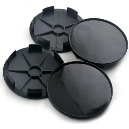 68mm(62mm) 4Pcs Black ABS Plastic Car Auto Styling Wheel Hub Center Cap Cover