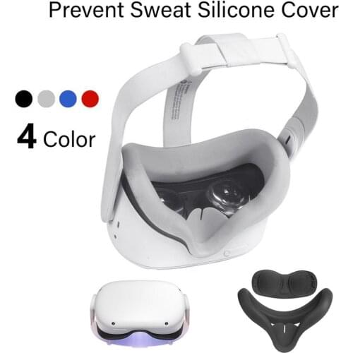 VR Accessorie Soft Silicone Eye Mask Cover For Oculus Quest 2 VR Glasses Light Blocking Anti-sweat Face Eye Cover Pad For Quest2