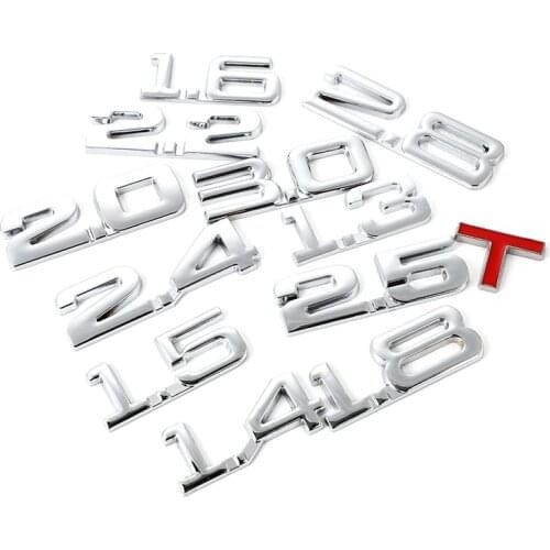 Car Sticker Emblem Turbo Refit Decal for BMW Ford Alfa Romeo Volvo Audi Toyota Honda Lexus Chevrolet 1.6T 1.8T 2.2T 2.5T 3.0T
