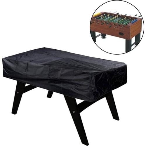 Table football table cover outdoor waterproof dustproof rectangular courtyard coffee chair football cover High elasticity black