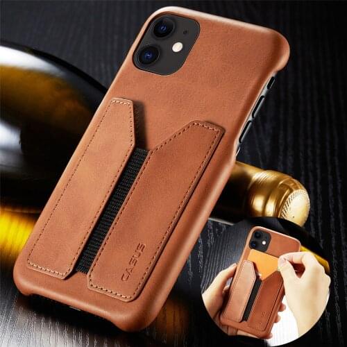 Pu Leather Case For Iphone 11 12 Pro Max Card Slot Soft Case Anti Fall Cover For Iphone 6 6s 7 8 Plus X Xr Xs Max