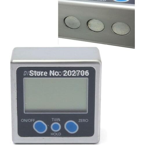 Digital Bevel Box Angle Gauge Meter mini Digital Protractor 360 degrees Magnets Base Digital Inclinometer Electronic protractor
