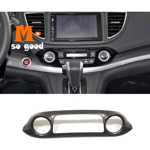 1pcs for Honda CRV CR-V ABS Peach Wood Car Air Conditioner AC Switch Button Cover Trim 2012 13 14 15 2016 styling Accessories