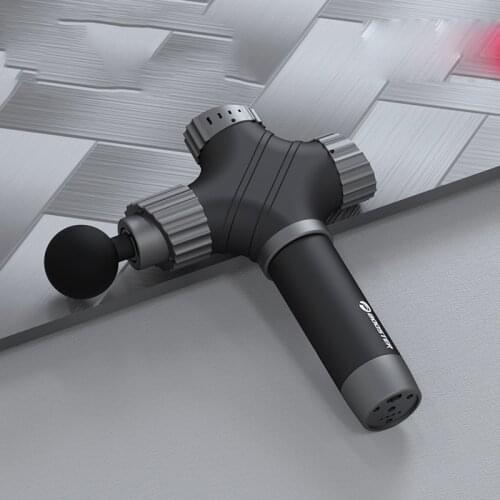 Electric muscle relaxer physical therapy fascia massage gun air soft head fascia gun muscle massager