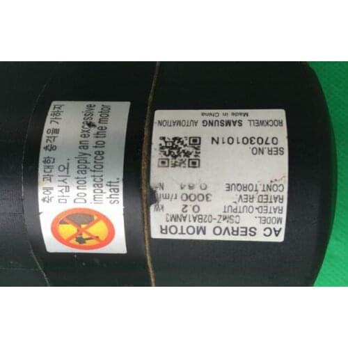 CSMZ-02BA1ANM3 200W USED one , Servo Motor , Good Working