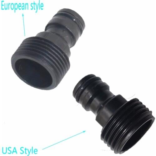 5 PCS Threaded Tap Connector Hose Quick Connect NPT 3/4" Male USA Style And European style Tap water link nipples