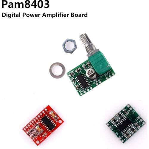 PAM8403 Module Digital Power Amplifier Board Miniature Class D Power Amplifier Board 2 * 3 W High 2.5 ~ 5 v USB Power Supply