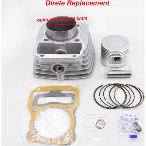 High Quality Motorcycle Cylinder Kit 62mm Big Bore 13mm Pin For Honda CG125 125cc to 150cc 157FMI Modified Engine Block