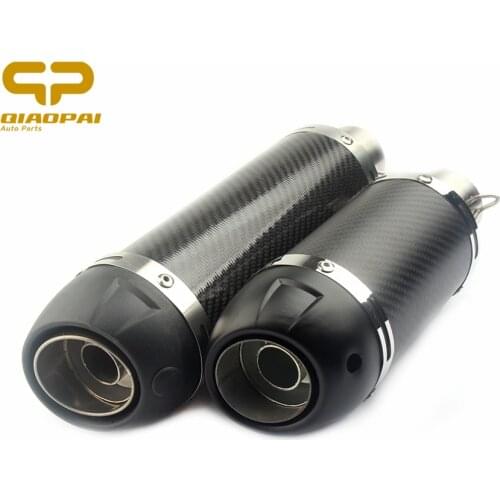 Motorcycle Slip on Exhaust Muffler Escape Carbon Fiber for Nmax R1 R3 Fz8 KTM Duke 390 Suzuki Gw250 Honda Cafe Racer Assessoires