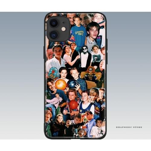 Leonardo dicaprio collage For iPhone 6 6s 7 8 Plus X XR XS 11 12 mini Pro Max soft silicone Phone case cover shell