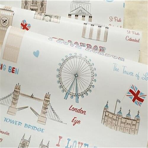 Beibehang papel de parede,Ferris wheel in the childrens room wallpaper imported pure paper bedroom bedside background wall