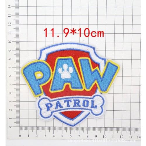New Paw Patrol Embroidery Patch Stranger Things Iron on Patches On Clothes Stickers Movie Badges Stripe On Cloth Patch Appliques