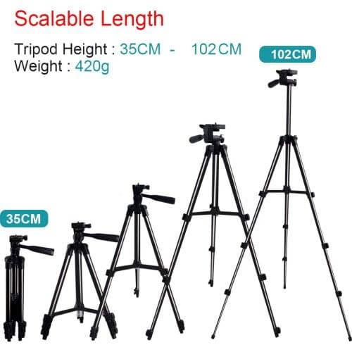 Palo Professional Foldable Camera Tripod Holder Stand For Nikon Canon Sony Smart Phone 4 Levels Adjustable Tripod Stabilizer