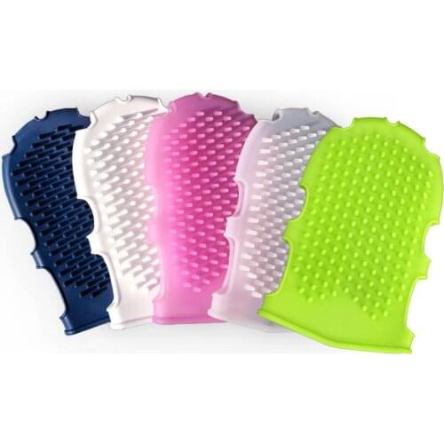 Silicone Shower Brushes Massage Gloves Silicone Body Brush Wash Bathing Scrubber Shower Washcloth For Exfoliating