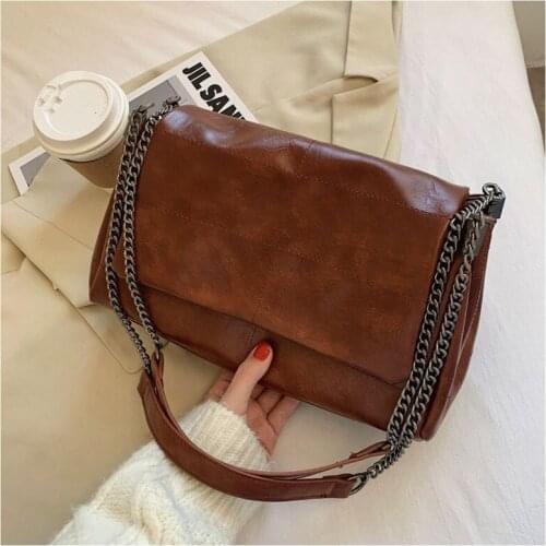 Folding thick chain Crossbody Bag For Women 2020 Fashion Sac A Main Female Shoulder Bag Female Handbags And Purses With Handle