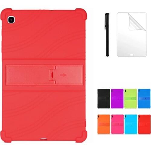 Shockproof Silicon Kickstand Case cover for Samsung Galaxy Tab S6 Lite 10.4 SM P610 P615 2020 Tablet Protective shell +FilmGift