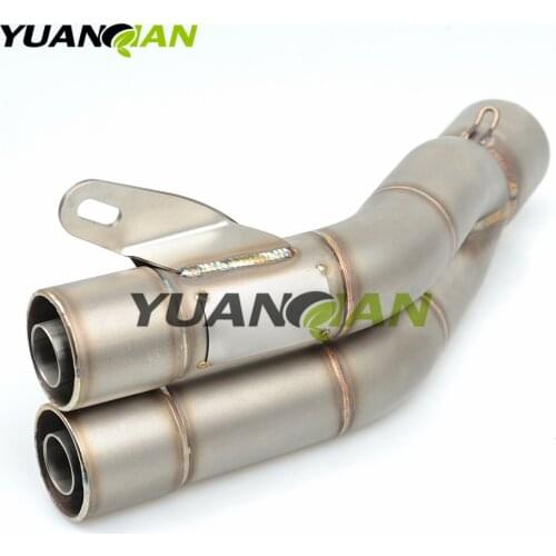 35-51mm Universal Motorcycle Double Exhaust Muffler Pipe FOR YZFR1 YZFR6 CBR125 CB250 CBR250 CB400 CB600 VFR800 FJR1300 MT
