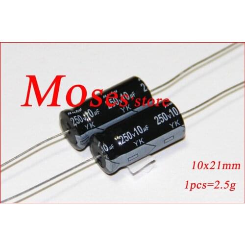 250v 10uf high quality Axial 10x20mm