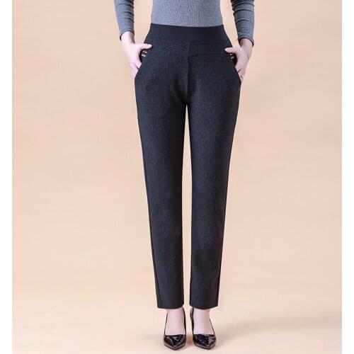 Middle Aged Women Pants 2020 Plus Size XL-6XL Korean Style Loose High Waist Pantalones Female Casual Clothes