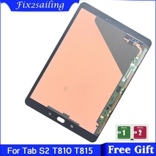 9.7'' LCDs For Samsung Galaxy Tab S2 T810 T813 T815 LCD Display Touch Screen Digitizer Sensors Full Assembly Panel Replacement